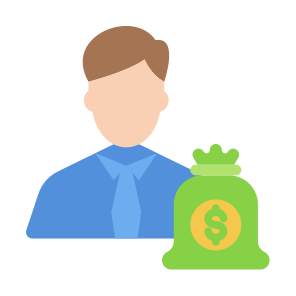 Creditor, User, Cash, Loan, Borrow icon