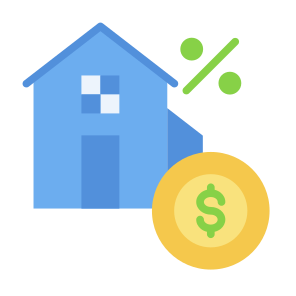Instalment, Taxes, Money,  Debts, Houses, Property, Investments  icon