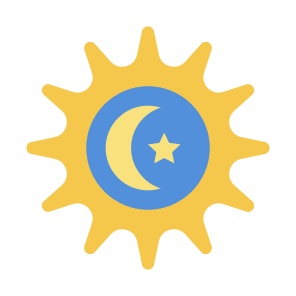 Day And Night, Day, Night, Sun, Moon, Watch, Time And Date icon