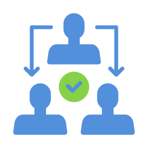 Delegate, Delegation, Workflow, Teamwork, Collaboration  icon