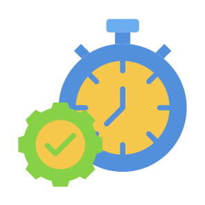 Efficiency, Time, Optimization, Effectiveness, Output, Time Management, Productivity, Performance icon