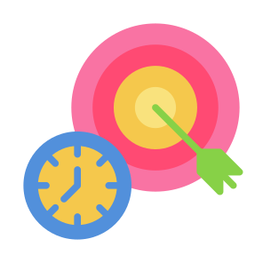 Goals, Target, Time And Date, Plan, Objective, Schedule, Setting, Management, Time icon