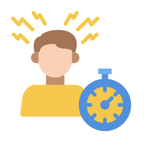 High Pressure, User, Work, Time, Stress  icon