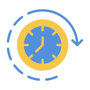 Long Time, Watch, Duration, Clock, Running Time, Time Passing, Circular Arrow, Restore icon