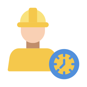 Part Time, Full Time, Temporary, Shift, Time And Date, Worker, Workplace, Employee icon