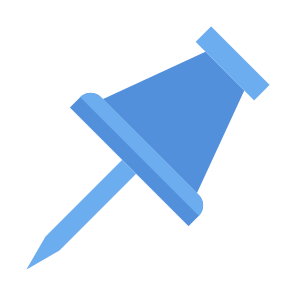 Push Pin, Pin, Thumbtack, Tack, Button, Push, Save, Tool icon