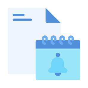 Reminder, Task, Deadline, Schedule, Alarm, List, Organization icon