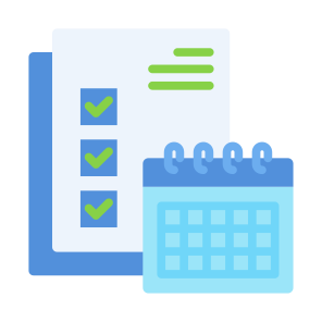 Schedule, Calendar, Time, Clock, Timetable, Date, Organization, Administration icon
