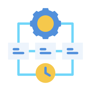 Timeline, Time,  Workflow, Project, Planning, Development, Clock, Organizing icon