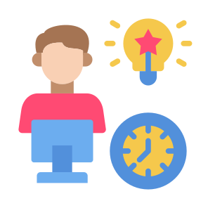 Work, User, Time Working, Time, Management, Efficiency icon