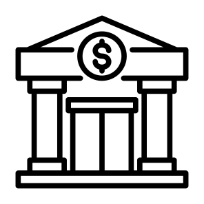 Bank, Savings, Finance, Banking, Economy, Building icon