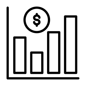 Bar Chart, Money, Graph, Bars, Chart, Statistics icon