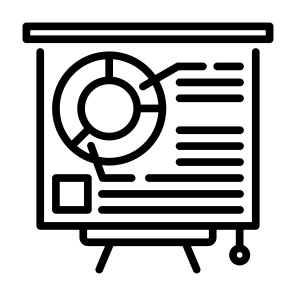 Data Presentation, Data, Presentation, Analyst, Report, Data Visualization   icon