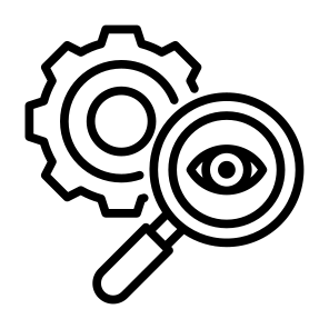 Inspection, Audit, Research, Investigation, Vision, Search  icon