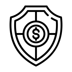 Insurance, Secure Payment, Safety, Security, Shield, Money  icon