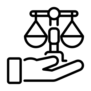 Justice, Law, Legal, Trial, Judge, Scales icon