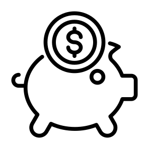 Piggy Bank, Bank, Save, Money, Cost Saving, Fund icon