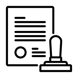 Stamp, Document, Approval, Validation, Certificate, Validity icon