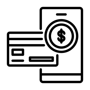 Banking, Money, Smartphone, Credit Card, Mobile Banking, Online Payment, Dollar Coin icon