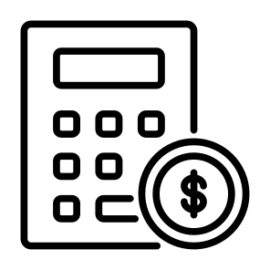 Calculator, Money, Calculate, Dollar, Economy, Accounting, Finance, Cost, Budget, Expenses icon