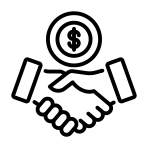 Deal, Business, Dollar, Deals, Relationship, Salary, Partnership, Investor icon
