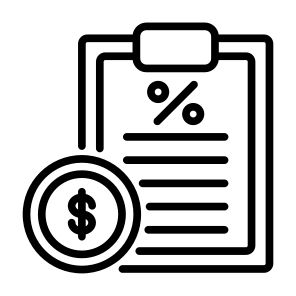 Taxation, Money, Document, Dollar, Percent, Percentage, Finance, Tax icon
