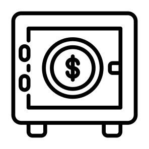 Vault, Security, Dollar, Saving, Locker, Banking, Safe Box, Safe Deposit icon