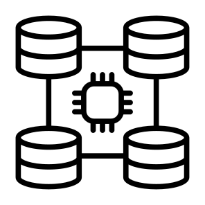 Big Data, Computing, Data Storage, Chip, Server, Storage   icon