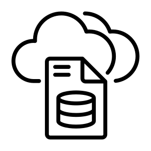 Cloud Server, Server Report, Cloud, Server, Report, Document, Data icon