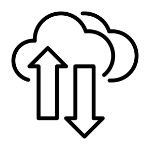 Cloud Transfer, Cloud Computing, Cloud, Data Transfer, Cloud Storage, Cloud Data   icon