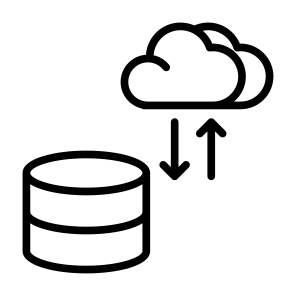 Cloud Transfer, Cloud, Transfer, Data Transfer, Server, Storage icon