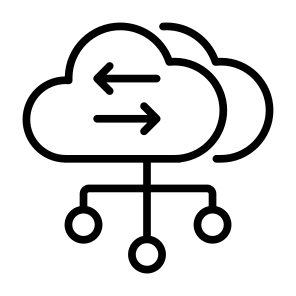 Data Tranfer, Cloud Transfer, Cloud, Data, Transfer, Network, Cloud Computing icon