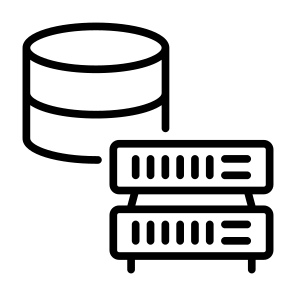 Database Storage, Database, Storage, Server, Technology, Hosting icon