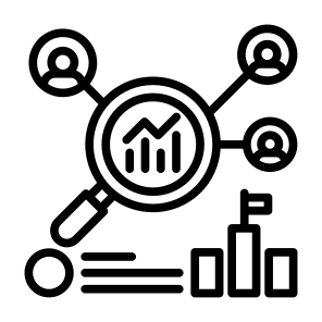 Competitive Analysis, Marketing,  Research, Customer, Statistics icon