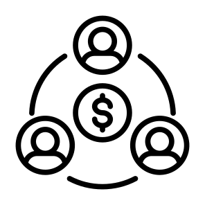 Customer, Money, Target, Team, Consumer icon