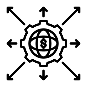 Expansion, Expand,  Global, Distribution, Strategy icon