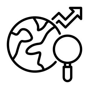 Global Research, World, Search, Analysis, Nation icon