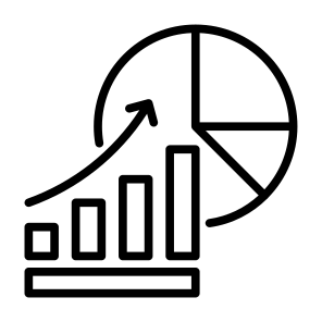 Market Share, Increase, Investment, Growth, Profit icon