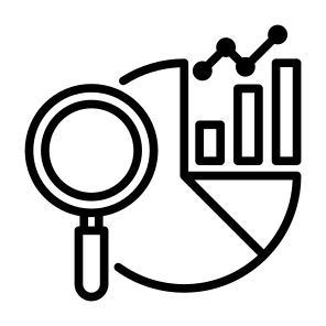 Market Share, Market, Analysis, Data, Statistics icon
