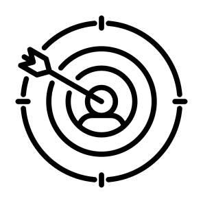 Niche Market, Target, Market,  Customer, Selection icon