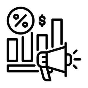 Promotion, Chart, Price, Sales, Campaign icon