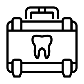Dental Kit, Dental Care, Emergency, Medicine, Medical Kit, First Aid Kit  icon