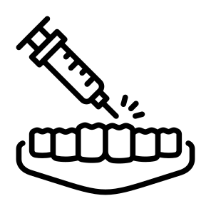 Tooth Anesthesia, Tooth, Anesthesia, Syringe, Mouth, Gum icon