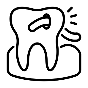Tooth Worm, Bacteria Tooth, Worm, Tooth, Bacteria, Decay  icon