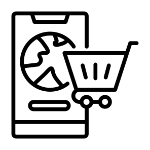 Global Shopping, Commerce, Online Shop, Shopping Cart, Shopping, Shop icon