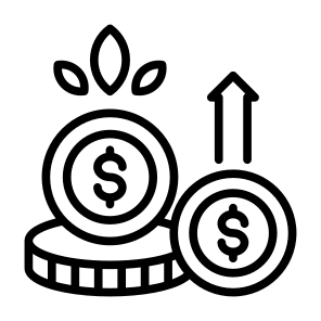 Money Grow, Money, Grow, Growth, Profit, Finance icon