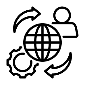 Outsourcing, Process, Global, Employee, Worker, Management icon