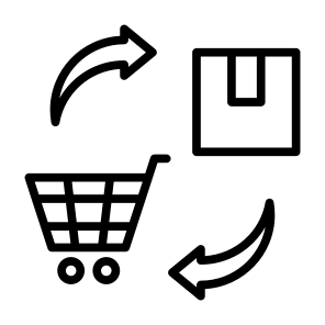 Purchases, Procurement, Goods, Product, Parcel, Shopping Cart icon