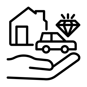Asset, Car, Diamond, Real Estate, Living  icon
