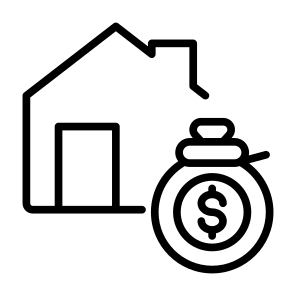 Home Finance, Money, Real Estate, Cost, Mortgage  icon